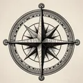 Ornate compass rose
